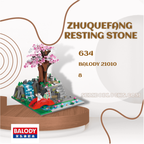 BALODY 21010 Creator Expert Zhuquefang Resting Stone