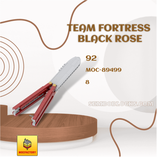 MOC Factory 89499 Creator Expert Team Fortress Black Rose