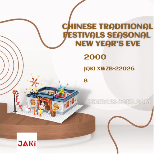 JAKI XWZB-22026 Creator Expert Chinese Traditional Festivals Seasonal New Year's Eve