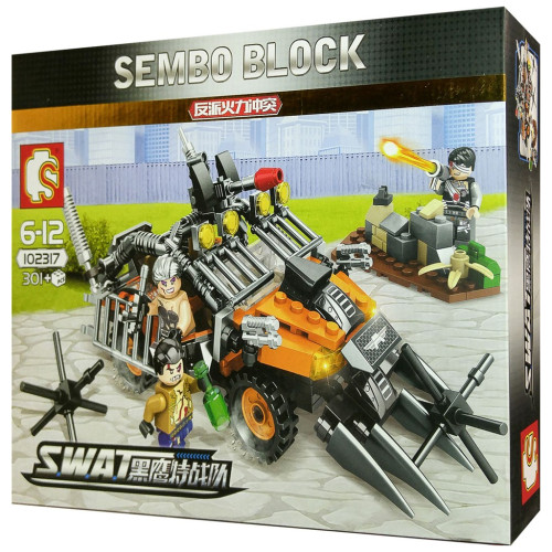 SEMBO 102317 Black Hawks Special Forces: Fire Clashes Between Villains Military