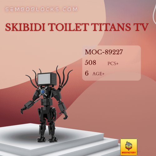 MOC Factory 89227 Movies and Games Skibidi Toilet Titans TV
