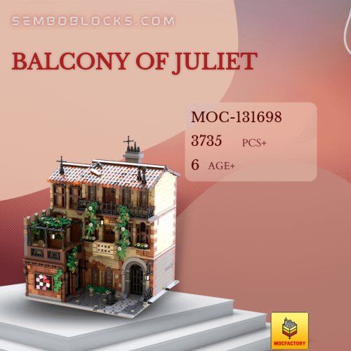 MOC Factory 131698 Modular Building Balcony of Juliet