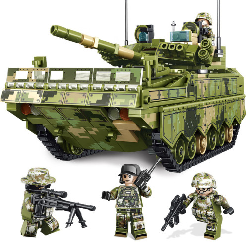 SEMBO 105731 Jagged Heavy equipment: ZBD-04 type Infantry Fighting Vehicle Military