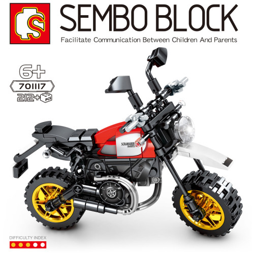 SEMBO 701117 Enjoy The Ride: Ducati Desert Sled Motorcycle Technic