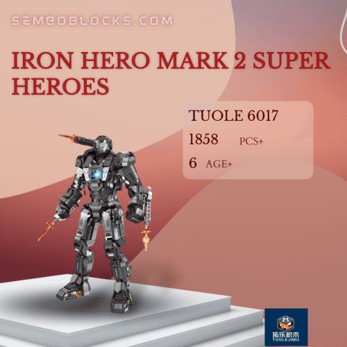 TUOLE 6017 Movies and Games Iron Hero Mark 2 Super Heroes