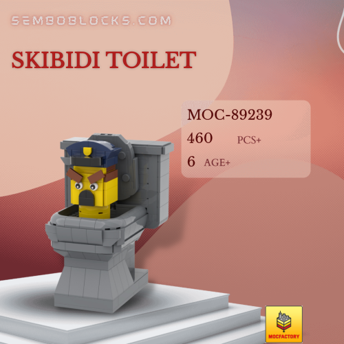 MOC Factory 89239 Movies and Games Skibidi Toilet
