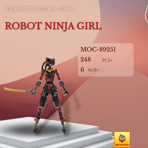 MOC Factory 89251 Creator Expert Robot Ninja Girl