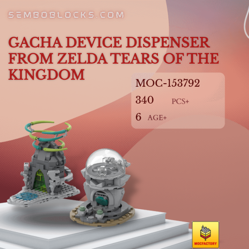 MOC Factory 153792 Movies and Games Gacha Device Dispenser from Zelda Tears of the Kingdom