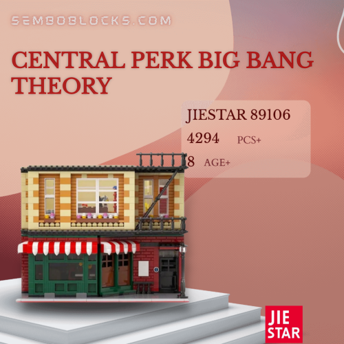 JIESTAR 89106 Modular Building Central Perk Big Bang Theory