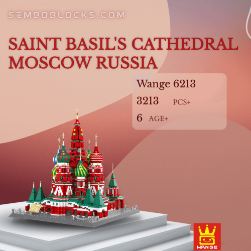 WANGE 6213 Modular Building Saint Basil's Cathedral Moscow Russia