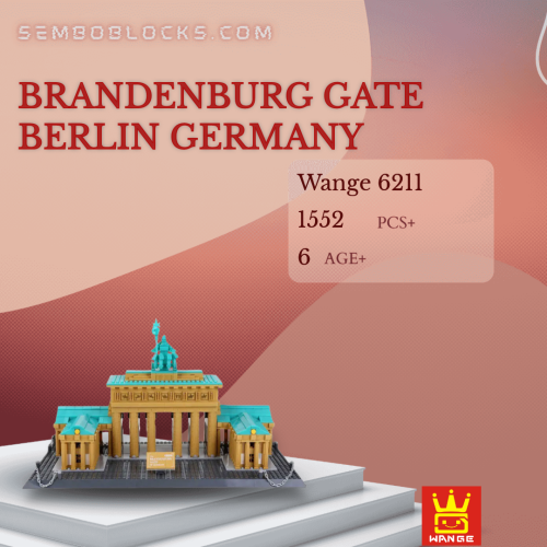 WANGE 6211 Modular Building Brandenburg Gate Berlin Germany
