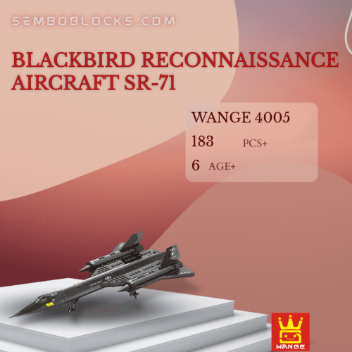 WANGE 4005 Military Blackbird Reconnaissance Aircraft SR-71