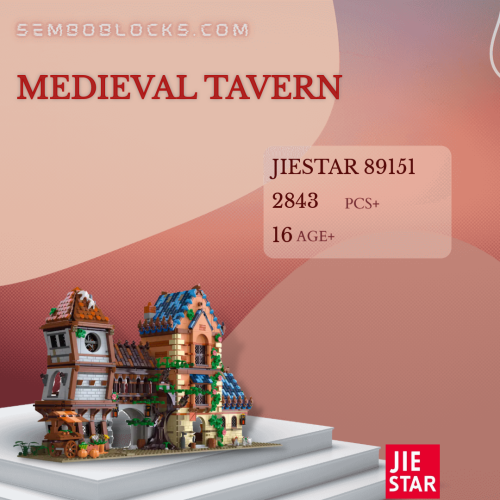 JIESTAR 89151 Creator Expert Medieval Tavern