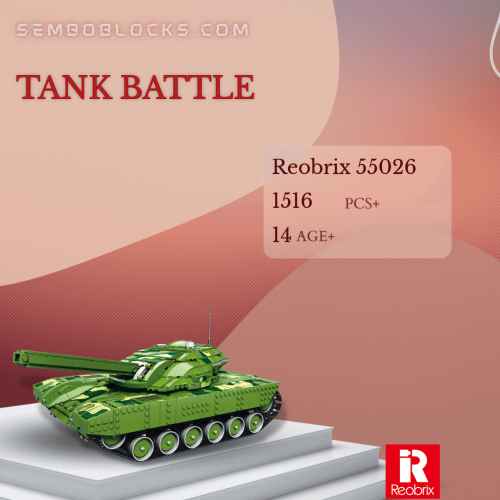 REOBRIX 55026 Military Tank Battle