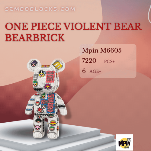MPIN M6605 Creator Expert One Piece Violent Bear Bearbrick