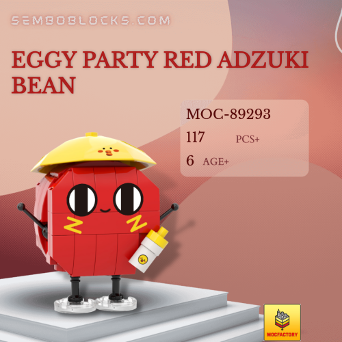 MOC Factory 89293 Movies and Games Eggy Party Red Adzuki Bean