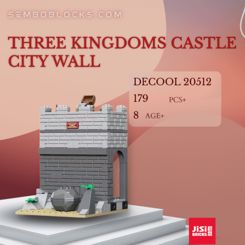 DECOOL / JiSi 20512 Modular Building Three Kingdoms Castle City Wall