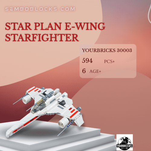 YOURBRICKS 30003 Star Wars Star Plan E-Wing Starfighter