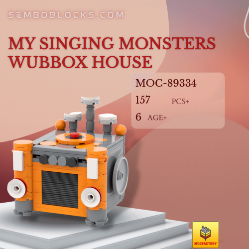 MOC Factory 89334 Movies and Games My Singing Monsters Wubbox House