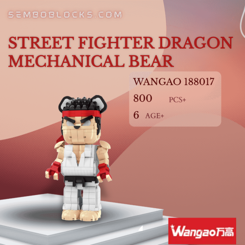 Wangao 188017 Creator Expert Street Fighter Dragon Mechanical Bear
