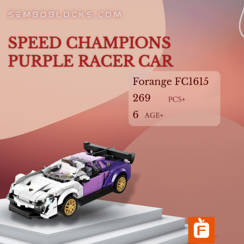 Forange FC1615 Technician Speed Champions Purple Racer Car