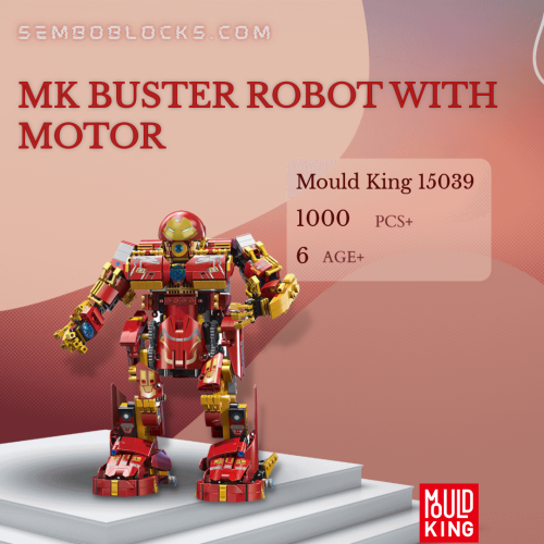 MOULD KING 15039 Creator Expert MK Buster Robot With Motor