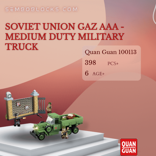 QUANGUAN 100113 Military Soviet Union GAZ AAA - Medium Duty Military Truck