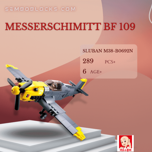Sluban M38-B0692N Military Messerschimitt BF 109