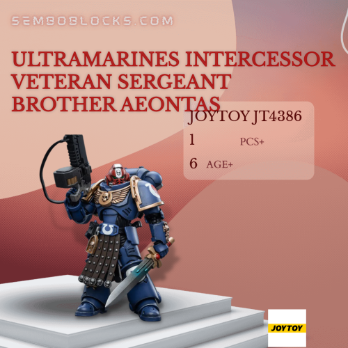 Joytoy JT4386 Creator Expert Ultramarines Intercessor Veteran Sergeant Brother Aeontas