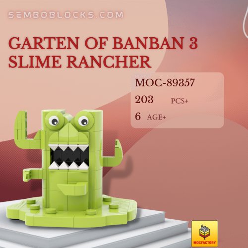 MOC Factory 89357 Movies and Games Garten of Banban 3 Slime Rancher