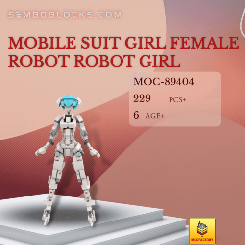 MOC Factory 89404 Creator Expert Mobile Suit Girl Female Robot Robot Girl