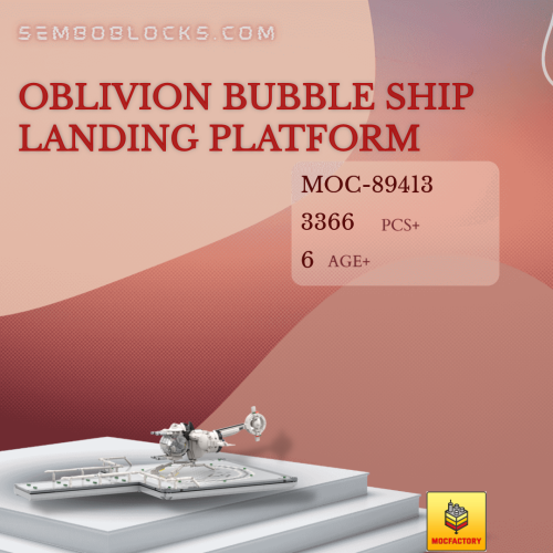 MOC Factory 89413 Space Oblivion Bubble Ship Landing Platform