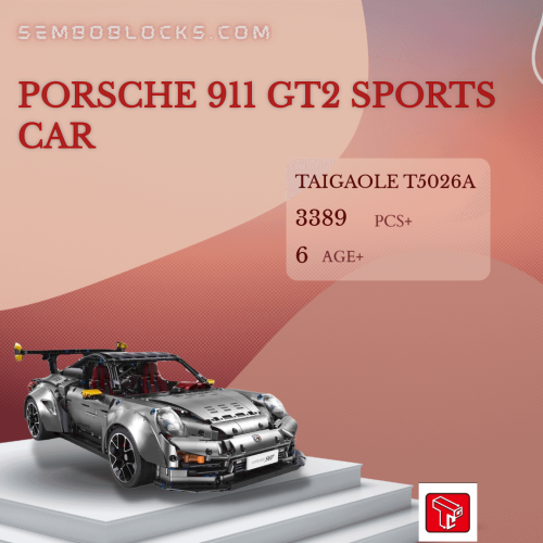 TaiGaoLe T5026A Technician Porsche 911 GT2 Sports Car