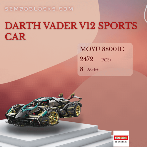 MOYU 88001C Technician Darth Vader V12 Sports Car