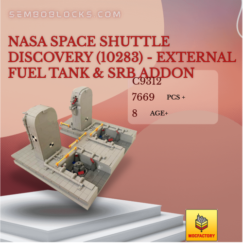 MOC Factory C9312 Space NASA Space Shuttle Discovery (10283) - External Fuel Tank &amp; SRB Addon
