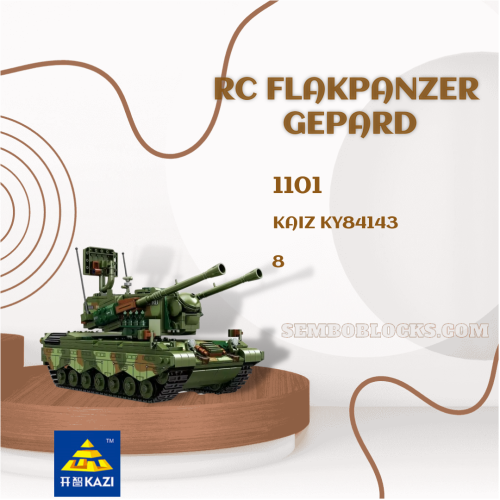 KAZI / GBL / BOZHI KY84143 Military RC Flakpanzer Gepard