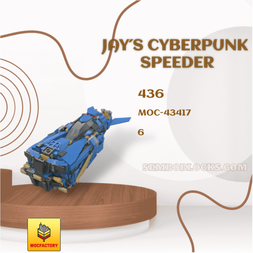 MOC Factory 43417 Technician Jay´s Cyberpunk Speeder