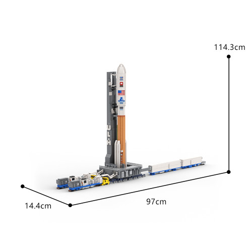 MOC Factory 128611 Space Atlas V Launchpad