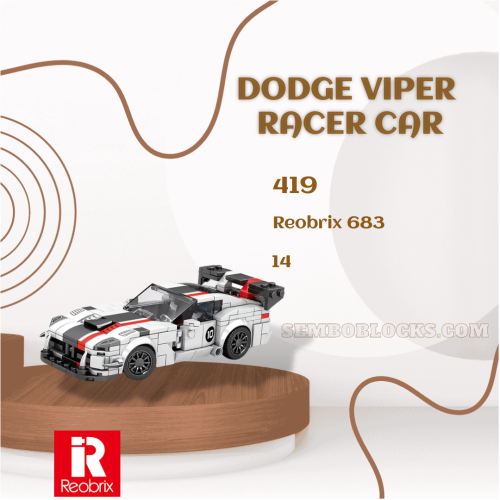REOBRIX 683 Technician Dodge Viper Racer Car