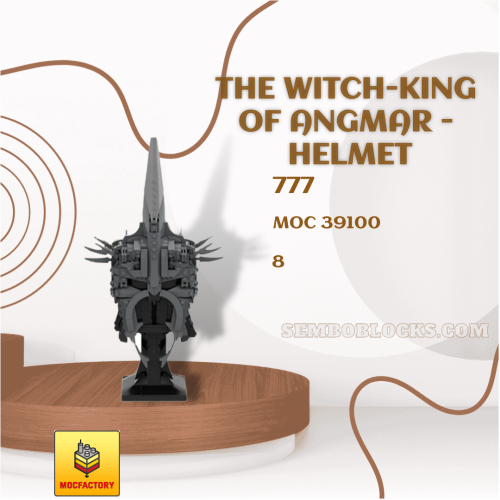 MOC Factory 39100 Movies and Games The Witch-King Of Angmar - Helmet