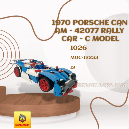 MOC Factory 12233 Technician 1970 Porsche Can Am - 42077 Rally Car - C Model