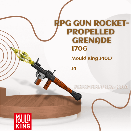 MOULD KING 14017 Military RPG Gun Rocket-propelled Grenade