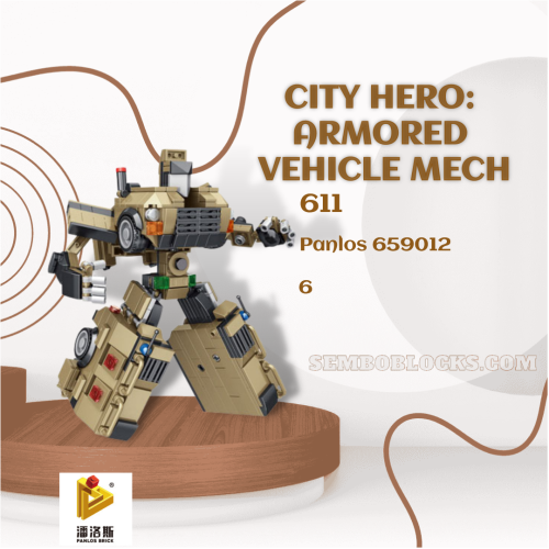 PANLOSBRICK 659012 Creator Expert City Hero: Armored Vehicle Mech