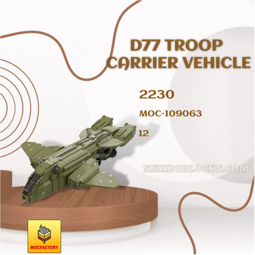 MOC Factory 109063 Military D77 Troop Carrier Vehicle