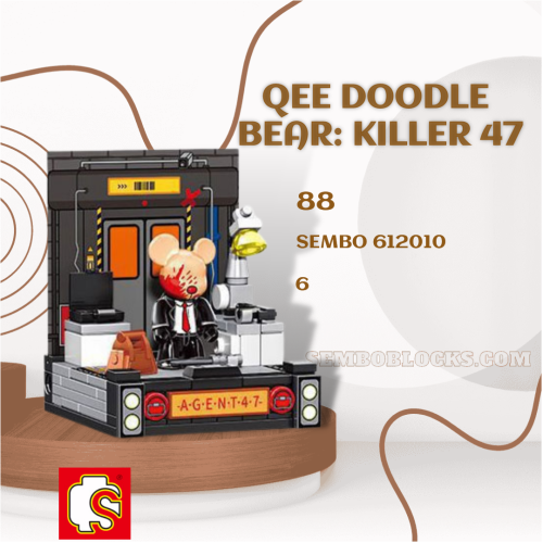 SEMBO 612010 Creator Expert Qee Doodle Bear: Killer 47