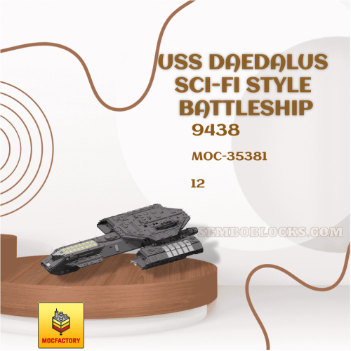 MOC Factory 35381 Space USS Daedalus Sci-Fi Style Battleship