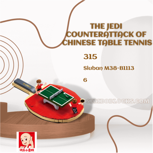 Sluban M38-B1113 Creator Expert The Jedi Counterattack of Chinese Table Tennis