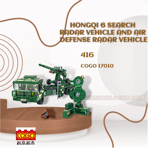 CoGo 17010 Military Hongqi 6 Search Radar Vehicle and Air Defense Radar Vehicle